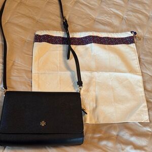 Tory Burch Black Leather Crossbody Bag